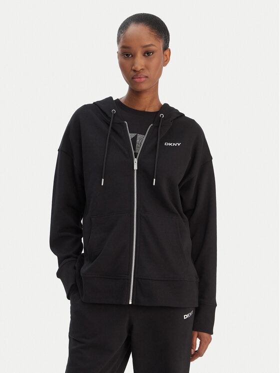 DKNY Sport DKNY Sport Pulóver DP6J9665 Fekete Regular Fit