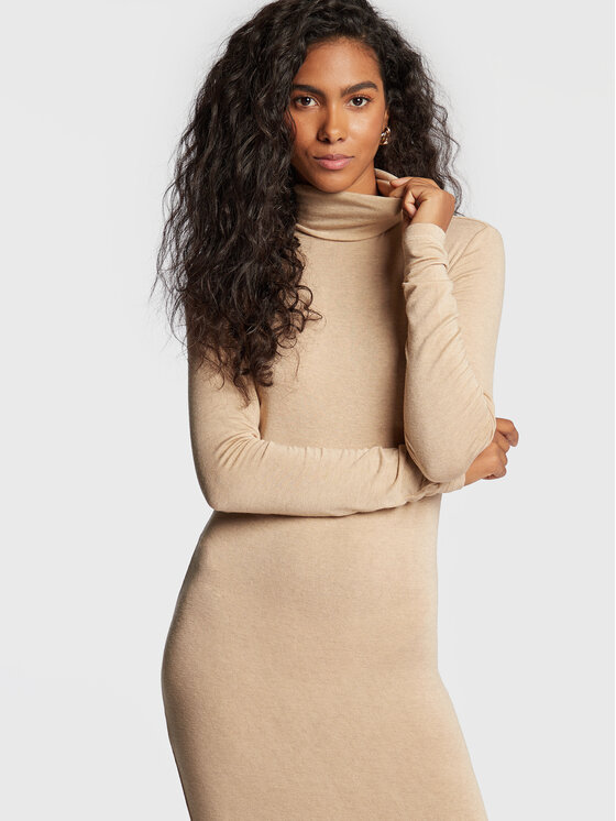 Vestito di maglia Bea 12547 Beige Slim Fit