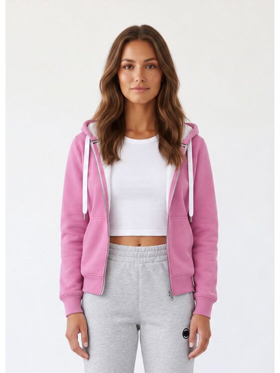 PITBULL PITBULL Bluza RUFFINA DETROIT Różowy Regular Fit
