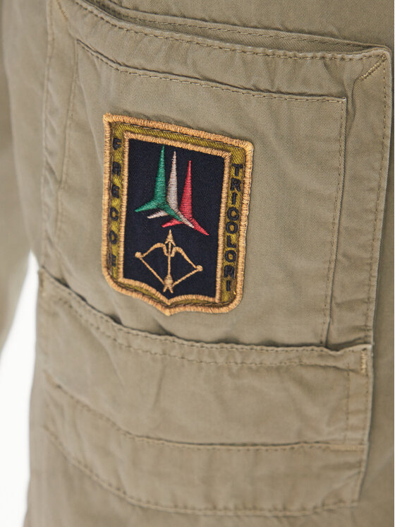 Aeronautica Militare Aeronautica Militare Pantaloncini di tessuto 231BE041CT1122 Verde Regular Fit