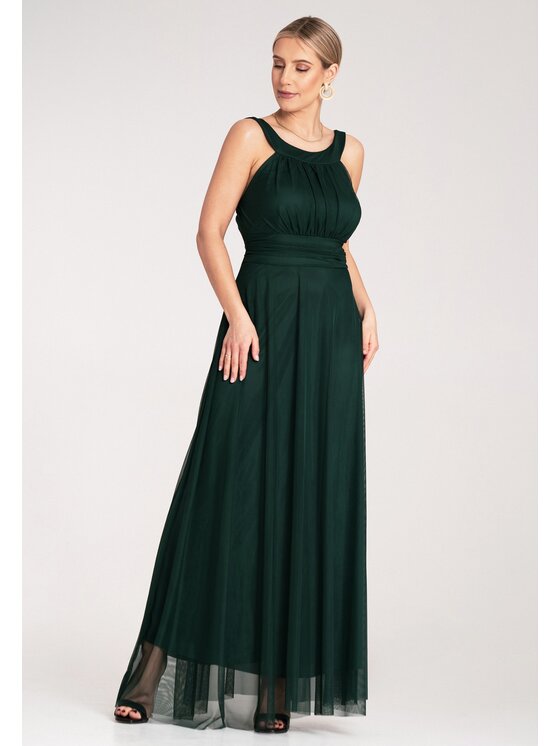FIGL FIGL Abito da sera M1171 Verde Flared Fit