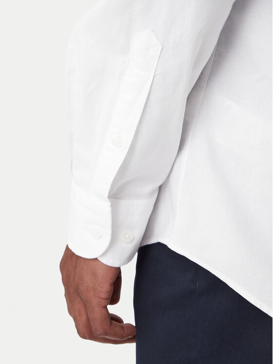 Tommy Hilfiger Tommy Hilfiger Риза MW0MW40529 Бял Regular Fit
