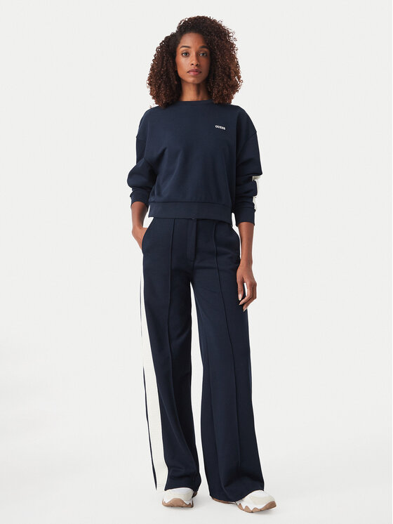 Guess Guess Spodnie materiałowe V6YB26 K5139 Granatowy Relaxed Fit