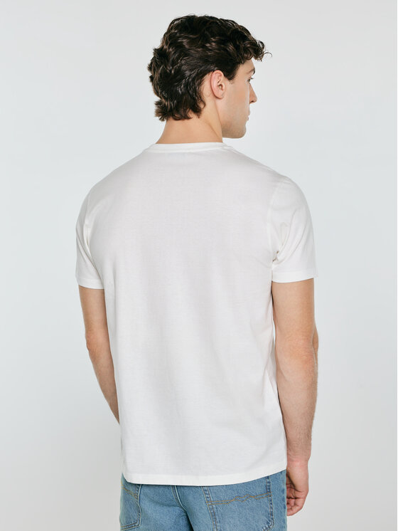 BIG STAR BIG STAR T-Shirt SERS Biały Basic Fit