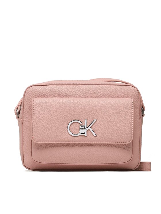 Geantă Calvin Klein Re-Lock Camera Bag With Flap Pbl K60K609397 Roz