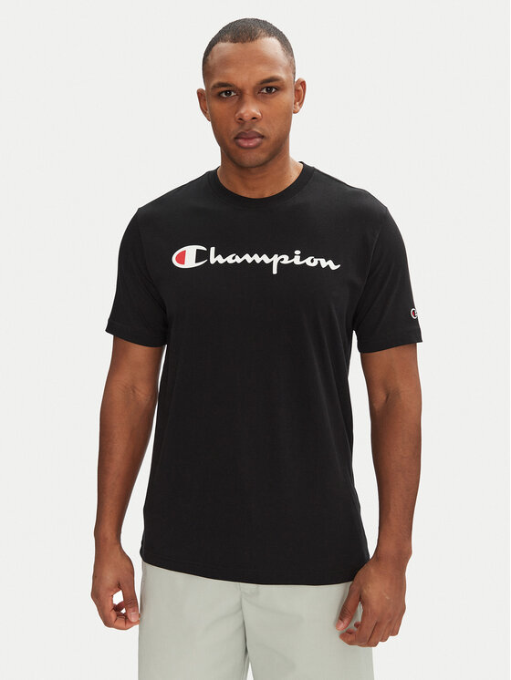 Męski T-Shirt Champion, Rozmiar S, Czarny, 220256