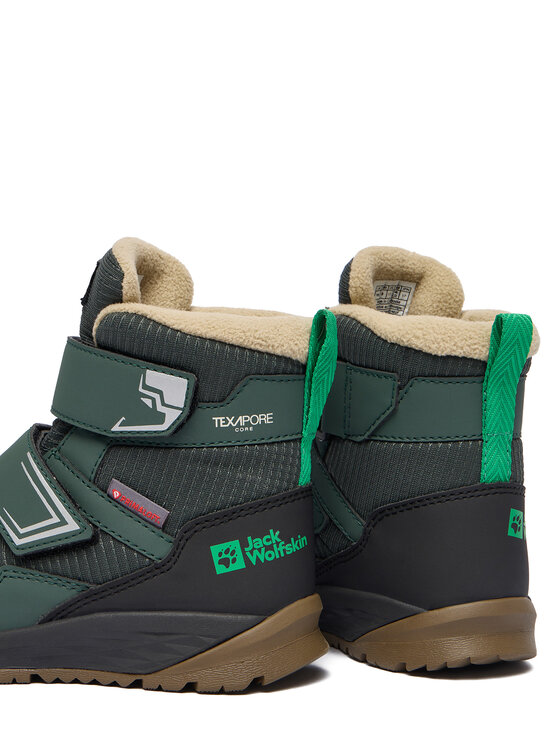 Jack Wolfskin Jack Wolfskin Sněhule Polar Bear B Texapore Mid VC K A62144 E0206 Zelená
