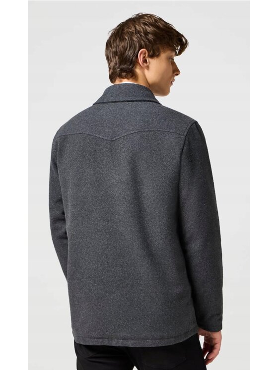 Wrangler Wrangler Kurtka koszulowa Transitional Jacket Szary Regular Fit