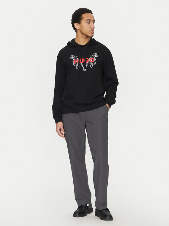 HUGO HUGO Felpa Dueleyo 50530580 Nero Regular Fit