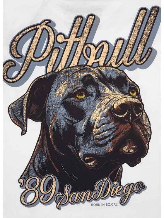 PITBULL PITBULL T-Shirt Koszulka Biały Regular Fit