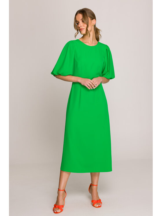 Stylove Stylove Sukienka wieczorowa S399 Zielony Premium Fit