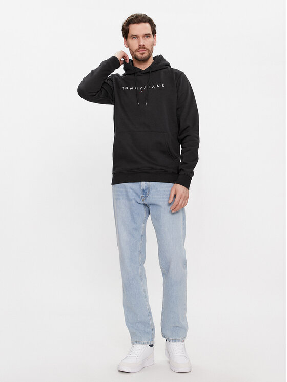 Tommy Jeans Tommy Jeans Μπλούζα Linear Logo DM0DM17985 Μαύρο Regular Fit