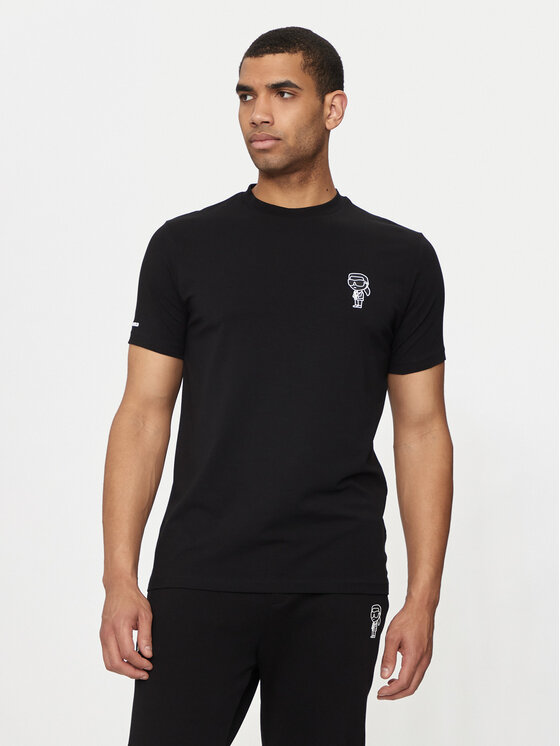 KARL LAGERFELD KARL LAGERFELD T-krekls 755400 Melns Regular Fit