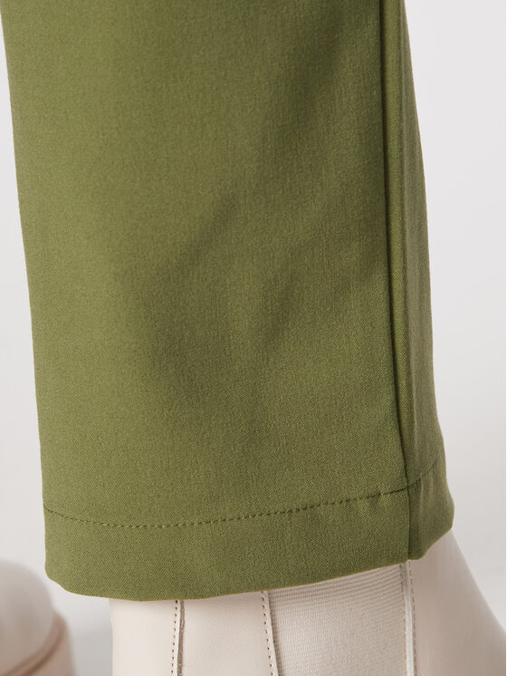 Moss Copenhagen Moss Copenhagen Spodnie materiałowe Kesia 16940 Zielony Relaxed Fit
