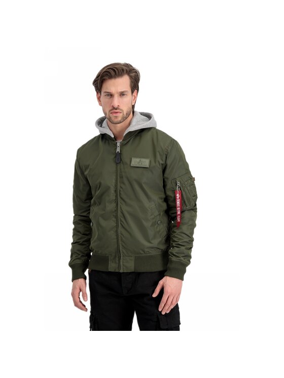 Alpha Industries Alpha Industries Kurtka bomber AI.196108-257-XL Zielony Slim Fit