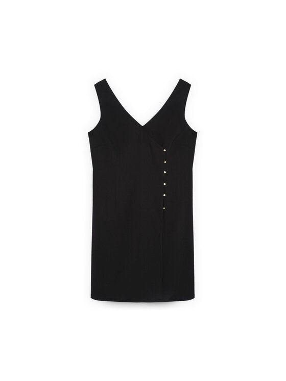 Fiorella Rubino Fiorella Rubino Vestito da giorno 7069T001749N033 Nero Slim Fit