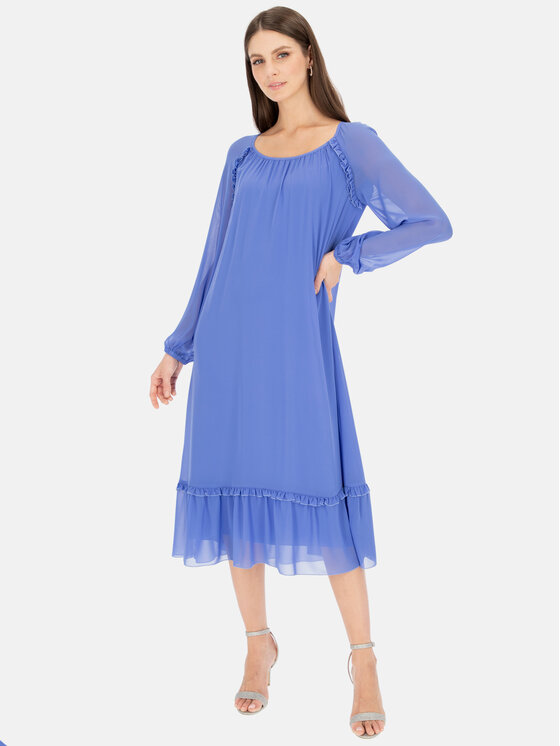 Potis & Verso Potis & Verso Sukienka elegancka Arletta Niebieski Regular Fit