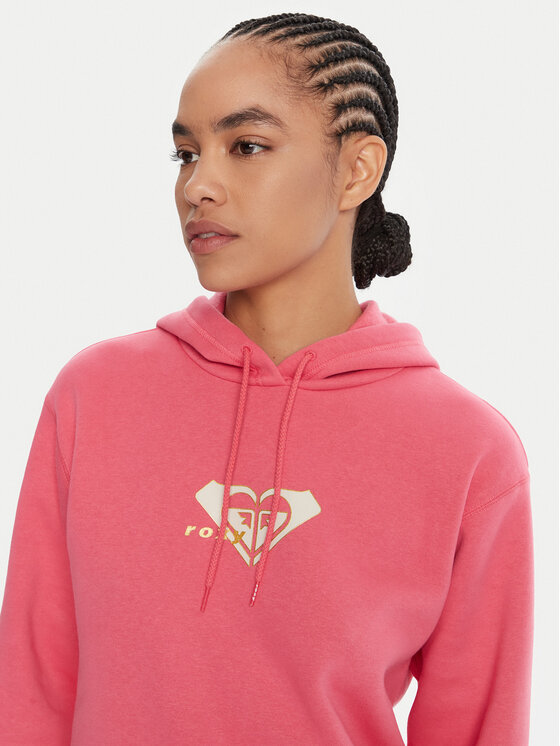 Roxy Roxy Bluza ERJFT05028 Różowy Regular Fit