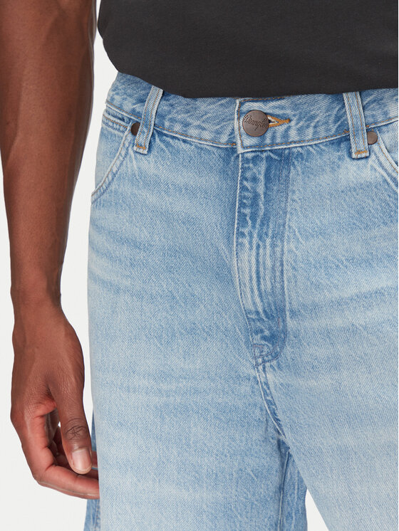 Wrangler Wrangler Džínové šortky Frontier 112362492 Modrá Relaxed Fit