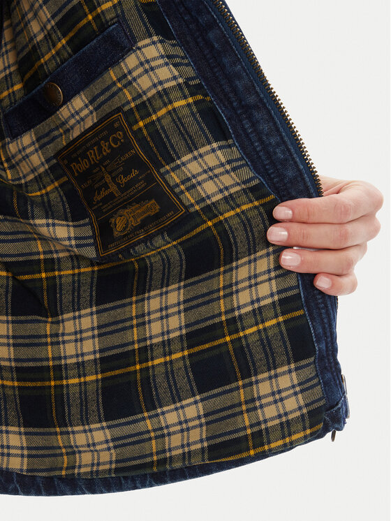 Polo Ralph Lauren Polo Ralph Lauren Kurtka jeansowa 211971233001 Niebieski Oversize