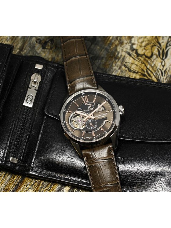 Orient Star Orient Star Zegarek RE-AV0006Y00B Brązowy