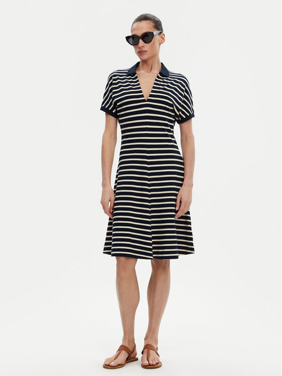 Tommy Hilfiger Tommy Hilfiger Každodenní šaty WW0WW44513 Tmavomodrá Regular Fit