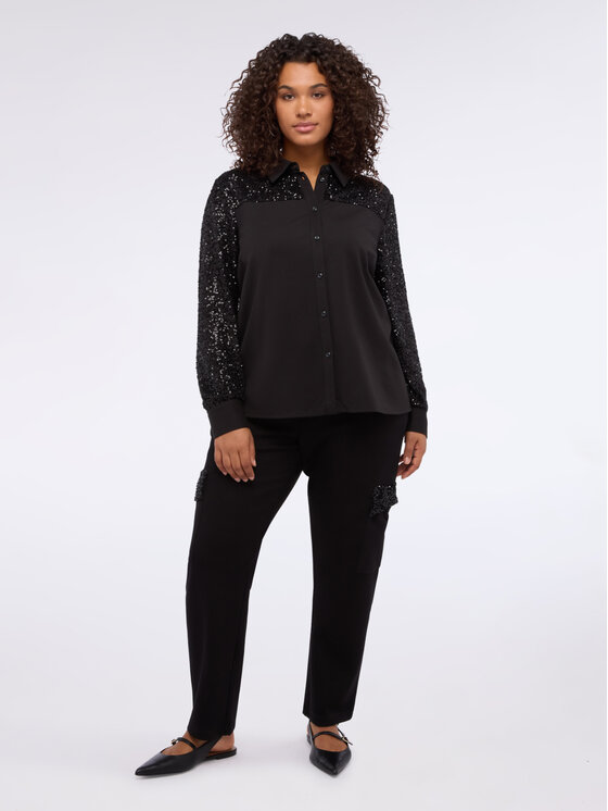 Fiorella Rubino Fiorella Rubino Pantaloni di tessuto P807L002318N033 Nero Regular Fit