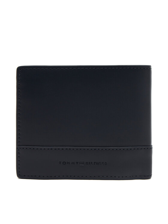 Tommy Hilfiger Tommy Hilfiger Nagyméretű férfi pénztárca Th Corp Cc Flap And Coin AM0AM13246 Sötétkék