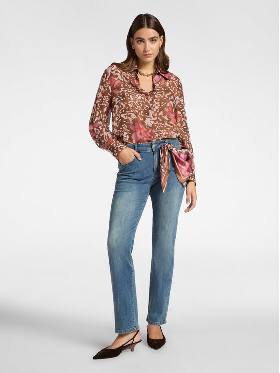 Elena Mirò Elena Mirò Camicia 5155P500260N001 Marrone Regular Fit