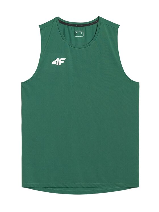 4F 4F Tank top NOS Zielony Regular Fit