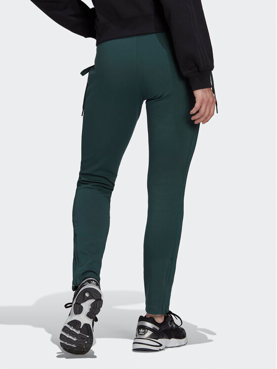 adidas adidas Sportinės kelnės Always Original Laced HK5083 Žalia Slim Fit