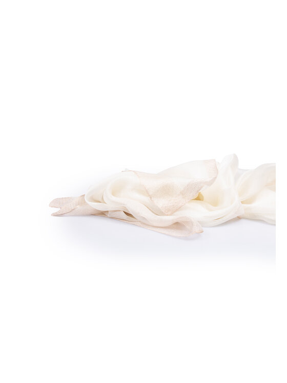 ALLORA BE UNIQUE ALLORA BE UNIQUE Scialle viscose & silk Oro bianco