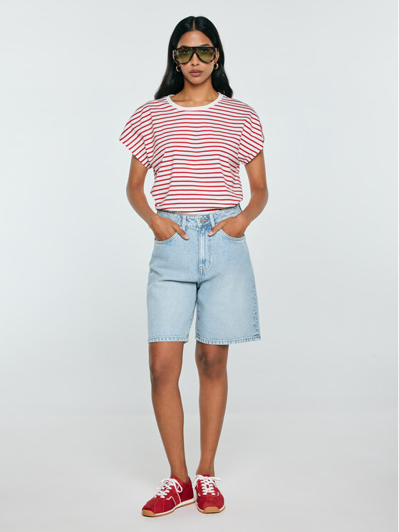 BIG STAR BIG STAR T-Shirt ALEKSA Czerwony Comfort Fit