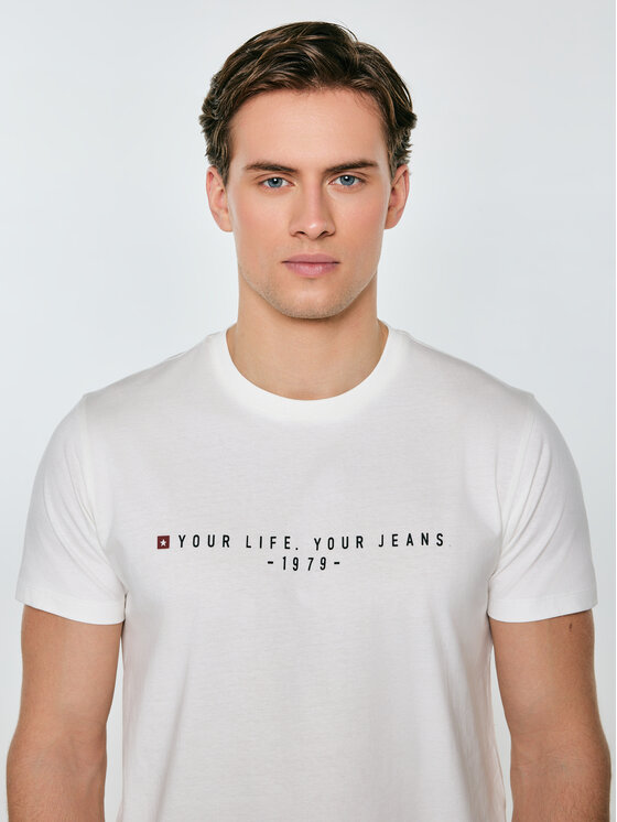 BIG STAR BIG STAR T-Shirt OLIVER Biały Basic Fit