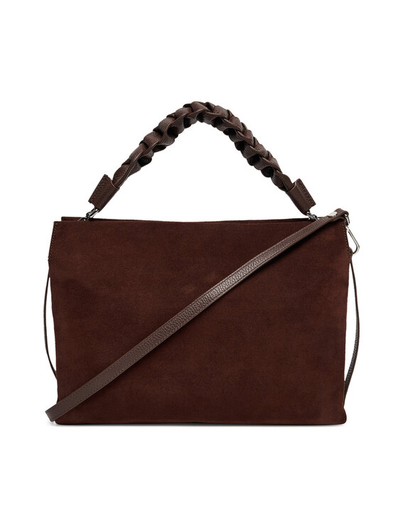 Coccinelle Coccinelle Ročna torba P6P Boheme Suede Bimaterial E1 P6P 19 02 01 Rjava