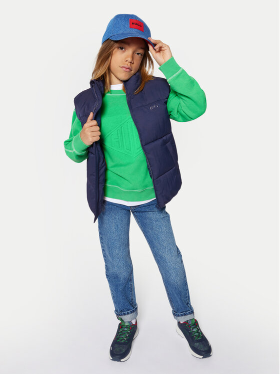 HUGO HUGO Sportski prsluk G00430 S Tamnoplava Regular Fit