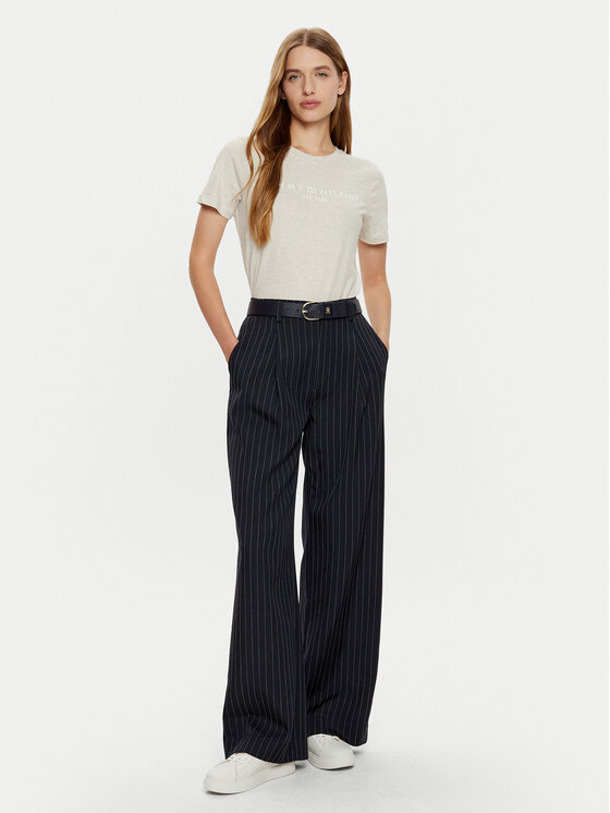 Tommy Hilfiger Tommy Hilfiger T-särk WW0WW40276 Beež Regular Fit
