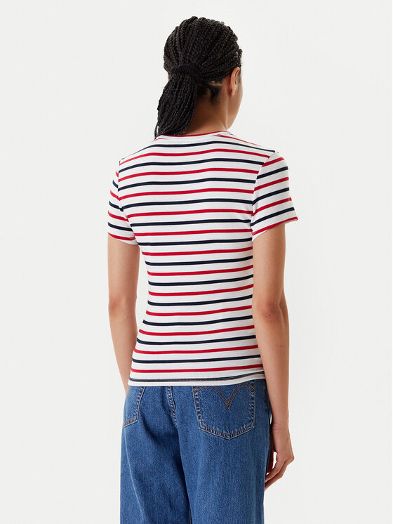 Tommy Jeans Tommy Jeans T-shirt Essential DW0DW17383 Šarena Slim Fit