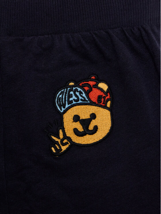 Guess Guess Compleu top și pantaloni scurți din material textil I3GG13 K8HM0 Colorat Regular Fit