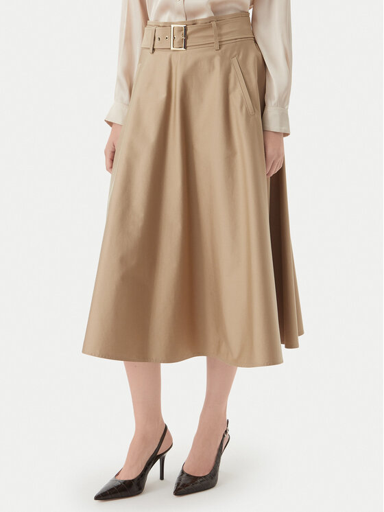 Marella Fustă trapez Tappeto 2613101101 Bej Regular Fit