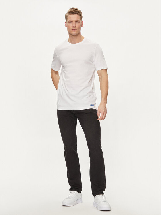 HUGO Hugo Súprava 3 tričiek Naolo 50522382 Biela Regular Fit