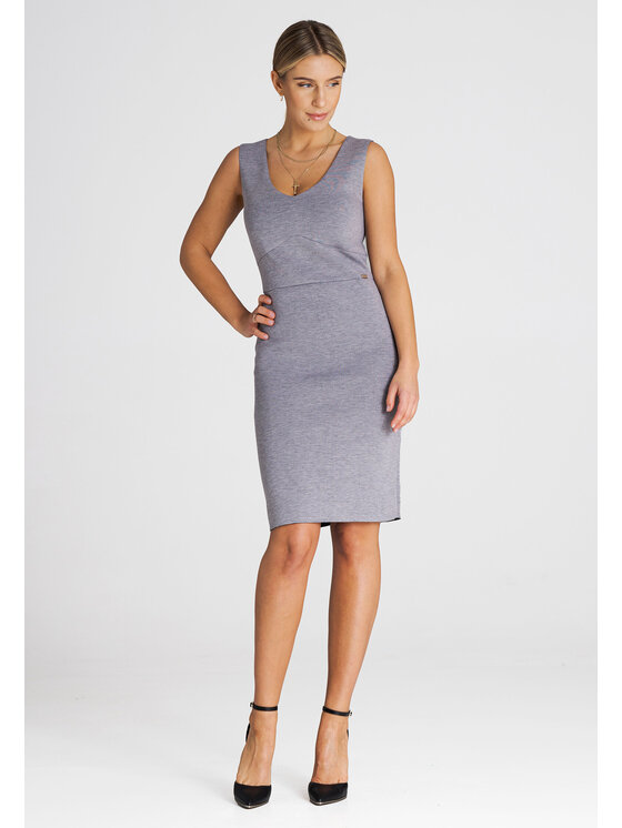 FIGL FIGLFIGL Vestito M979 Grigio Regular Fit