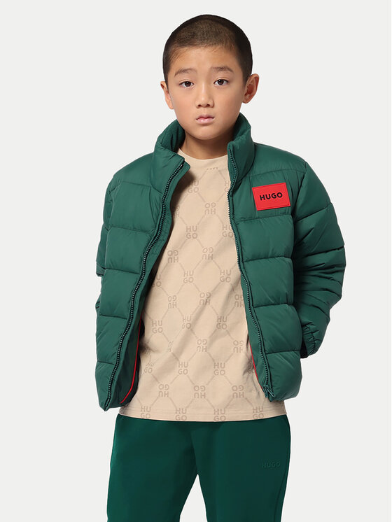 HUGO HUGO Зимова куртка G00198 D Зелений Regular Fit