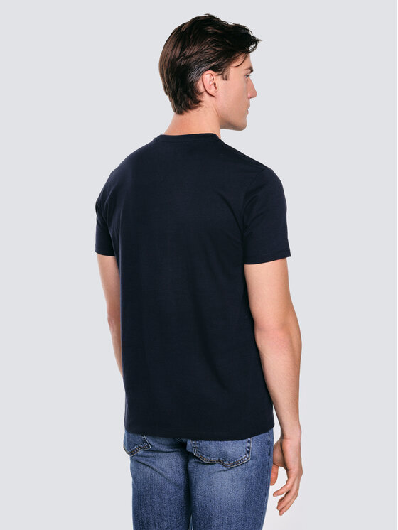 BIG STAR BIG STAR T-Shirt CARBON Granatowy Basic Fit
