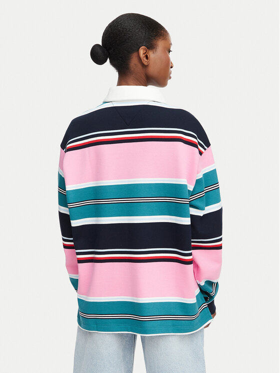 Tommy Jeans Tommy Jeans Тениска с яка и копчета DW0DW23483 Цветен Regular Fit