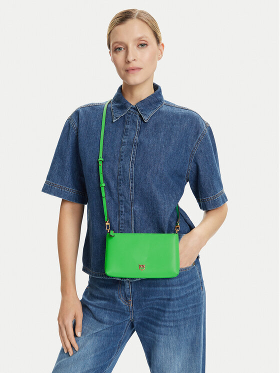 PINKO PINKO Rankinė Flat Horizontal Mini AI 25-26 104277 A0F1 Žalia