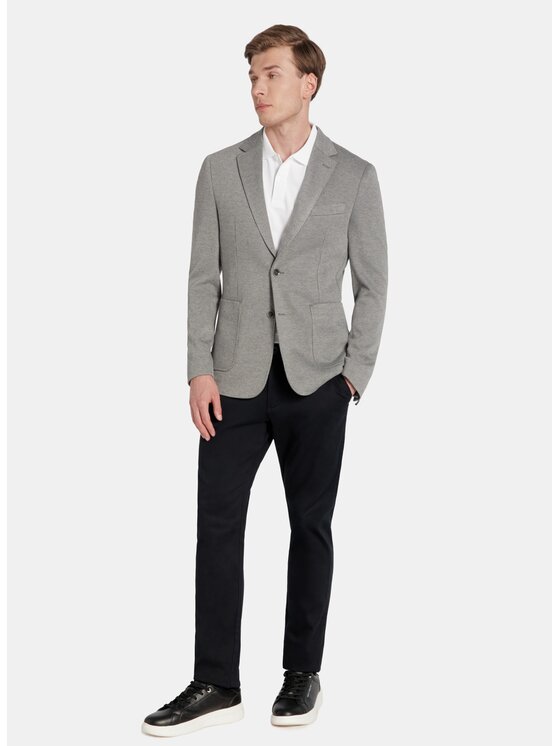 Pako Lorente Pako Lorente Marynarka P25WF-3X-016 Szary Slim Fit