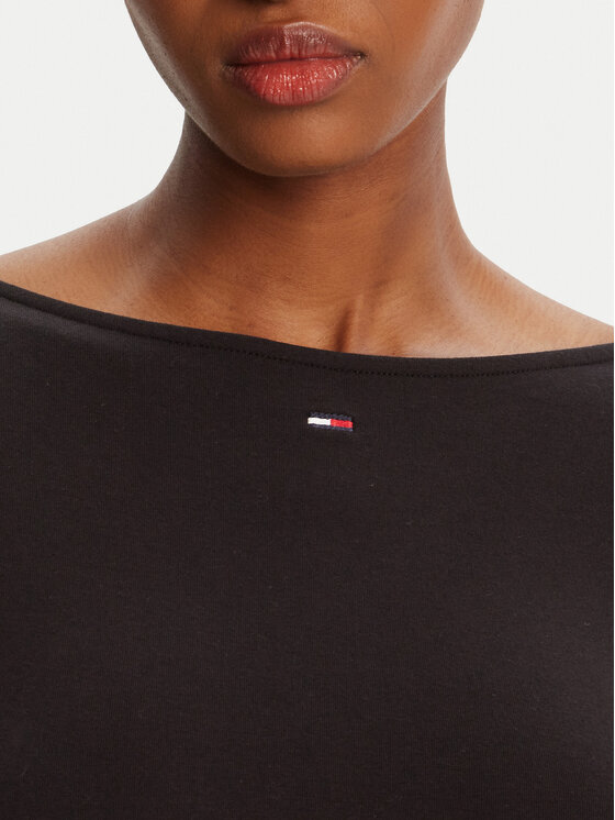 Tommy Jeans Tommy Jeans Vsakodnevna obleka Essential DW0DW21745 Črna Regular Fit