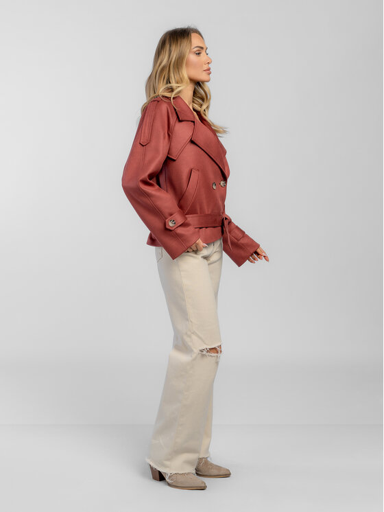 Salme Salme Prechodný kabát Bona Červená Regular Fit