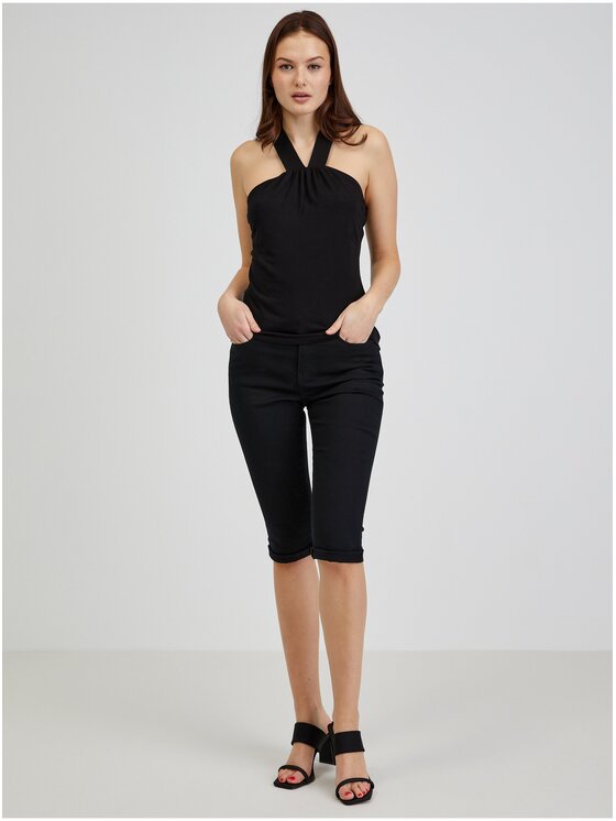 Orsay Orsay Top 103154-660000__M Czarny Regular Fit